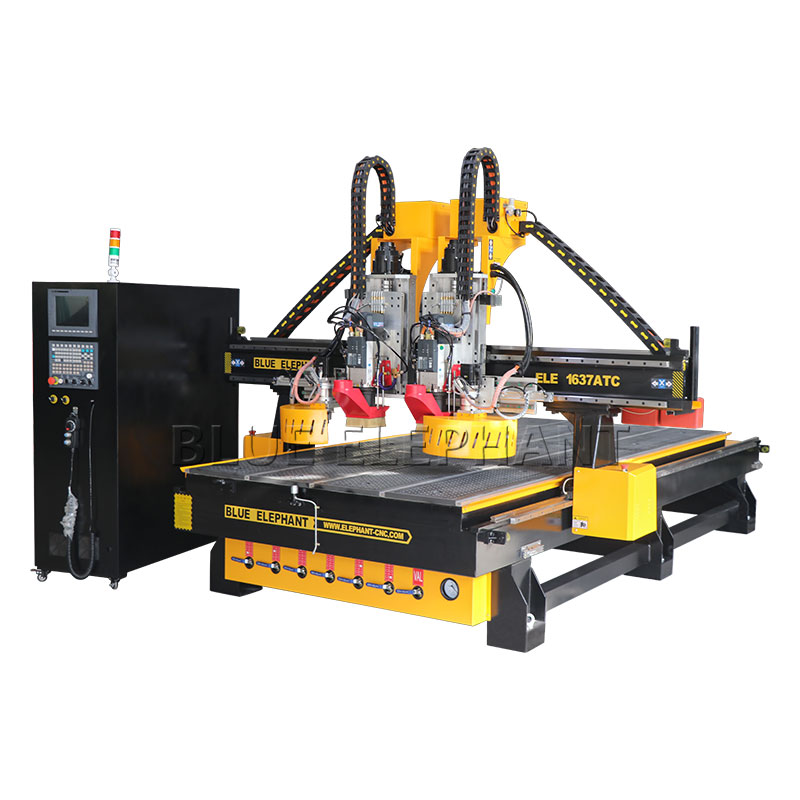 獨(dú)立雙頭圓盤(pán)自動(dòng)換刀雕刻機(jī)